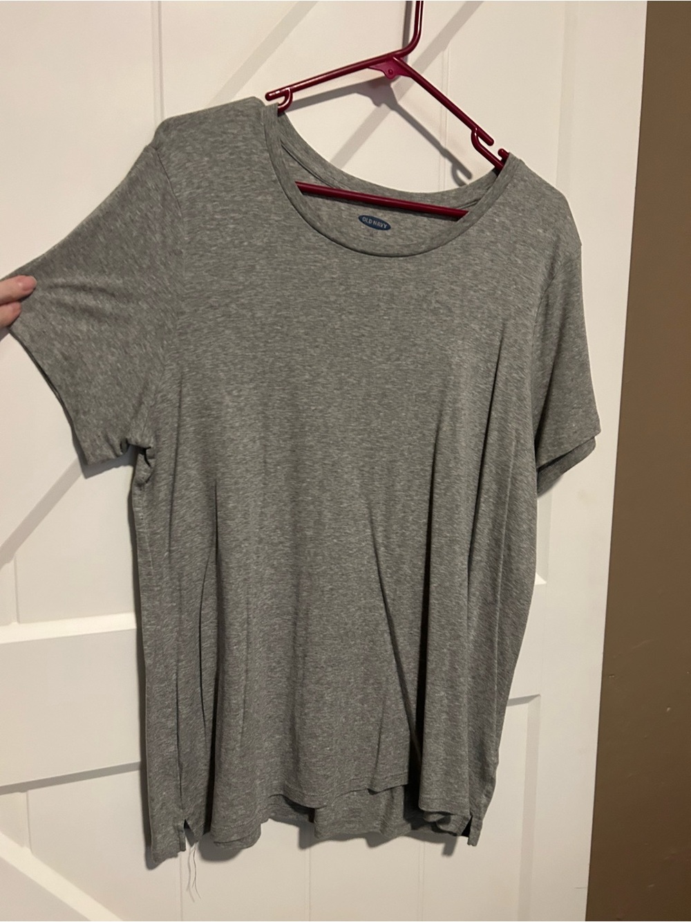 Old Navy Heather Gray Short Sleeve Crewneck Tee